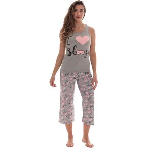 Just Love Womens Pajamas Cotton Capri Set
