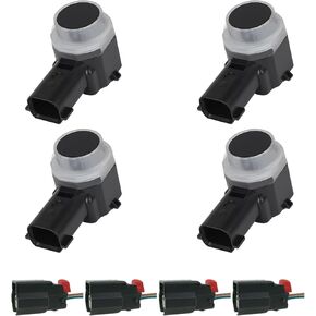 Reverse Backup Sensor Parking Rear Bumper Parking Assist Sensor Compatible with Ford Edge Expedition Explorer Focus Fusion Taurus Lincoln MKS MKT MKX MKZ Navigator 8A53-15K859-ABW 4Pack