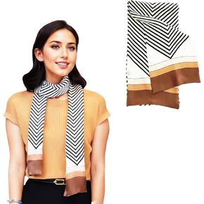 100% Mulberry Silk Ribbon Scarf for Hair Beach Head Wraps for Women Handbag accessories Necktie