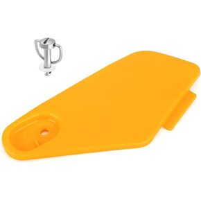 M MATI Storage Box Cover Yellow & Stud Lock Pin Kit for Honda Rancher 350 TRX350 2004 2005 2006 83670-HN5-M40ZC 17225-KN5-671