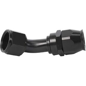 Aeromotive 15352 Black Anodized Hose End for PTFE Coated Fuel Line, AN-06, 90°