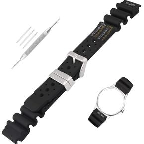 20mm 22mm 24mm Rubber Watch Band Compatible for Citizen Hyper Aqualand Duplex Promaster Men's Dive Silicone Strap Wirstband accessories replacement for Men and Women