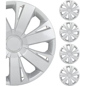 SCITOO Premium 16 Inch Hubcaps Set of 4 Wheel Rim Cover OEM Style Easy Snap On Car Truck SUV Hub Cap Replacement for Mazda,for Dodge,for Ford,for Honda,for Kia,for Mitsubishi,for Hyundai,etc.