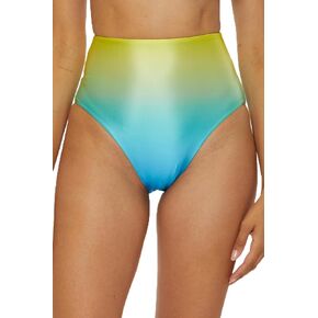 Trina Turk Women's West Palm Reversible High Waisted Bikini Bottom, Cheeky Coverage, Swimwear Separates