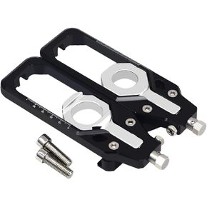 MFGZD Motorcycle Billet Rear Axle Blocks Adjuster,2 PCS CNC Aluminum Rear Axle Blocks Chain Adjuster Compatible With BMW S1000R S1000RR S1000 S 1000 RR 2018-2024 M1000R S1000XR (Blue)