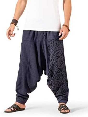 سراويل Boho Harem الخاصة بـ Veshti Company - سروال يوجا الفضفاضة مع الخصر المرن والرسومات ، in Kuwait