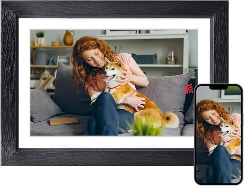 إطار صور رقمي 10.1 بوصة من THOMSON، إطار صور رقمي واي فاي مع 32 جيجابايت، شاشة لمس IPS عالية الدقة 1280x800، تدوير تلقائي، عرض شرائح، مشاركة الصور/مقاطع الفيديو على الفور من أي مكان، هدية رائعة in Saudi Arabia
