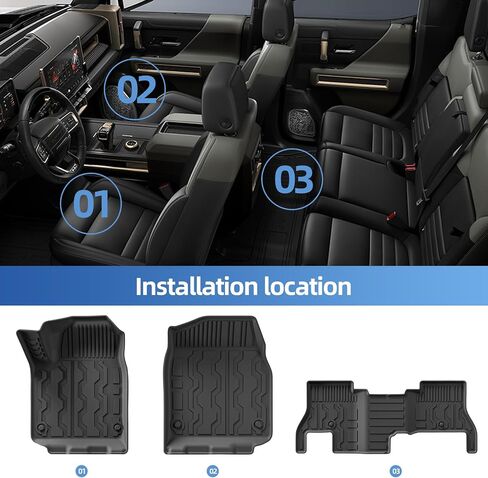 Smabee Backrest Mat for MC Hummer EV SUV 2025 2024 2023 All Weather TPE Back Past Cover Cover Palcs Invisions Interior Back in Kuwait
