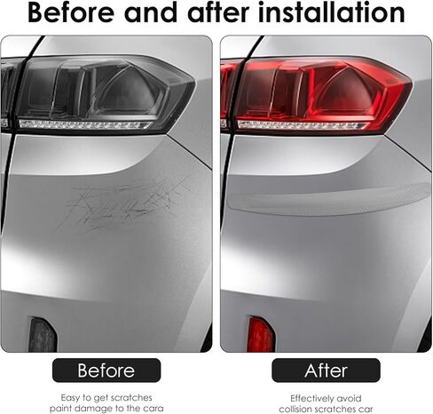 4 Pack Red Bumper Guard Strip, Anti-Collision Patch Car Bumper Guard Strip, Universal Exterior Car Accessories in Kuwait