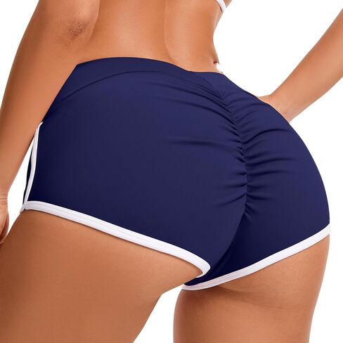 KIWI RATA Women's Workout Booty Shorts Scrunch Butt Yoga Gym Short Hot Pants Sexy Rave Outfit in Saudi Arabia