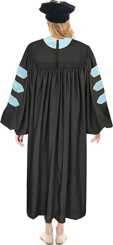 ثوب التخرج من الدكتوراه للجنسين ديلوكس وحزمة TAM 8 جوانب مع رداء الدكتوراه الدكتوراه الدكتوراه في الأنابيب الذهبية in Kuwait