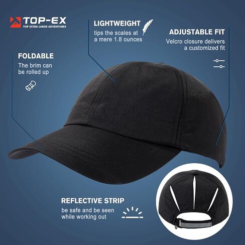Women's High Ponytail Messy Bun Packable Unstructured Baseball Cap Oversized L XL XXL UV 50 Sun Running Hat in Saudi Arabia