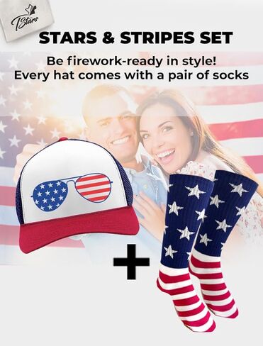 American USA Flag 4th of July Independence Day Patriot Trucker Hat Mesh Cap in Saudi Arabia