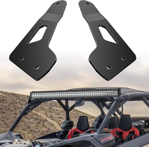 Nilight - 90039B 30-32 بوصة دعامات تثبيت على السقف بشريط إضاءة LED علوي لـ UTV POLARIS RZR 900 1000 800، ضمان لمدة عامين، أسود، قطعتان in Saudi Arabia