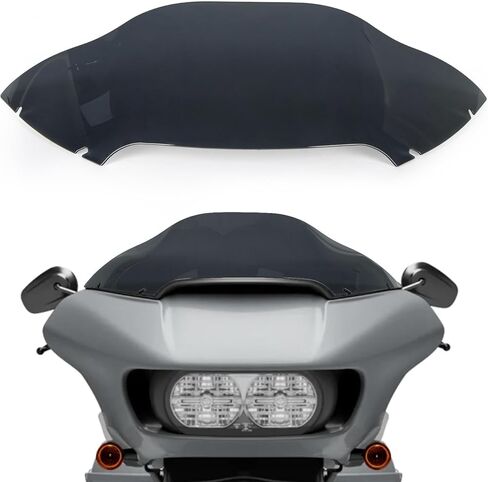 PSLER 8 "Wave Windshield Wind Splitter لجولة Road Glide Fltr 2015-2022 ، دراجة نارية من طراز Glide Glide للتجول في الطريق 15-22 (أسود) in Kuwait