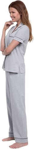 PajamaGram Women’s Pajamas - PJ For Women Set, Short Sleeve, 100% Cotton in Saudi Arabia