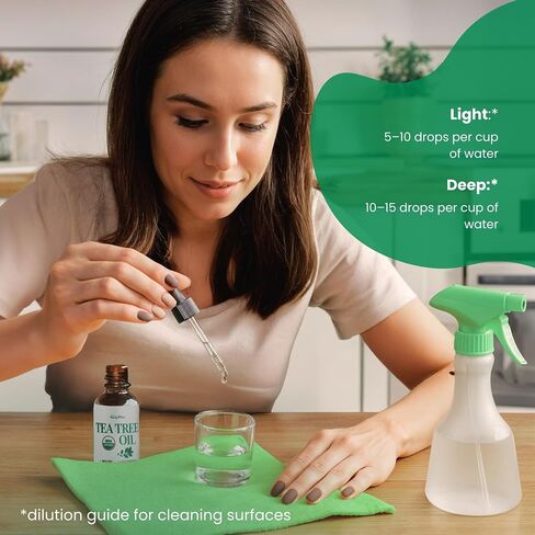 BodyJ4You Pure Tea Tree Oil - 100% Natural USDA Organic Premium Grade Essential Oil - Face Skin Care Healthy Hair Scalp Toenail Piercing Aftercare - Undiluted Non-GMO Aromatherapy DIY Beauty - 1 Fl Oz in Saudi Arabia