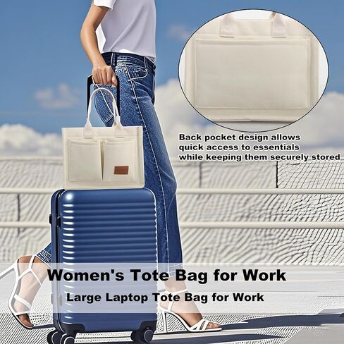 ALUWU Canvas Corduroy Tote Bag Casual Work Shoulder Handbags for Women Cute Purses in Kuwait