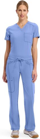 Cherokee Infinity Women Scrubs Pant Low Rise Straight Leg Drawstring 1123A in Kuwait
