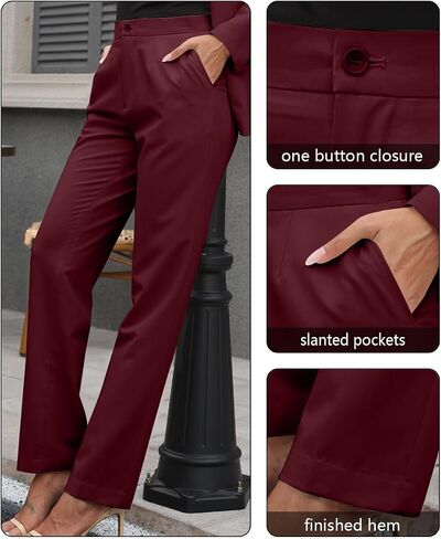 Women's Professional Suit 2 Piece Slim Fit Outfit Business Office Work Tuxedo Blazer Pants Suits in Saudi Arabia