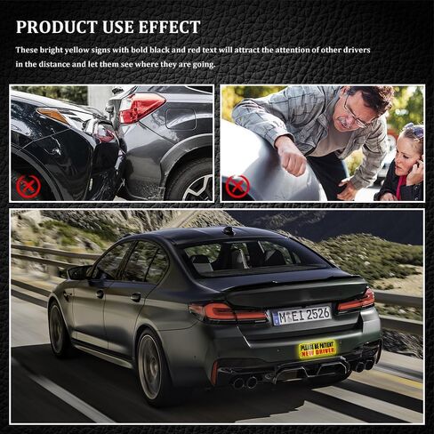 3PCS Student Drive Magnet for Car, Magnet Car Sticker, Please Be Patient Student Driver Magnet, Reusable Movable Rookie Driver Reflective Magnets Stickers Universal Fit Car Bumper (Style 1) in Saudi Arabia
