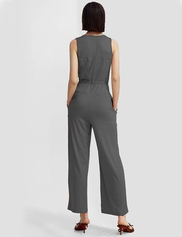 CHERFLY Jumpsuits for Women Dressy Summer Formal Outfits Zipper Up Overalls 2025 in Saudi Arabia