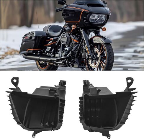 Black Fairing Storage Glove Box Compatible with 2015-2024 Harley Davidson Road Glide/CVO Road Glide Motorcycle Front Fairing Kits in Kuwait