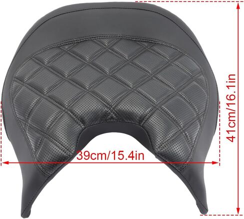 Driver Solo Seat Driver Comfort Seat Fit for Can Am Ryker 600 Ryker 900 2019-2023 black leather side panels and diamond double line stitching Replace 219400795 (Black stitching) in Saudi Arabia