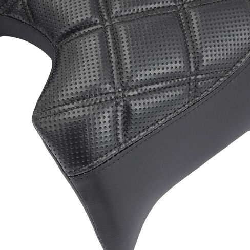 Driver Solo Seat Driver Comfort Seat Fit for Can Am Ryker 600 Ryker 900 2019-2023 black leather side panels and diamond double line stitching Replace 219400795 (Black stitching) in Saudi Arabia