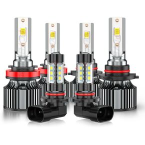 متوافق مع Dodge RAM 1500 2500 3500 2009-2018 ، 9005 High Beam H11 Low Beam 9145/9140/H10 Light Light Light