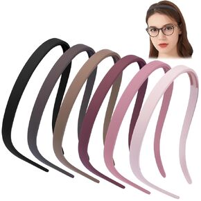 Tobatoba لا عصابات رأس - نظارة شمسية مربعة العصابات للنساء والفتيات ، غير قليلة مع الأسنان 6pcs