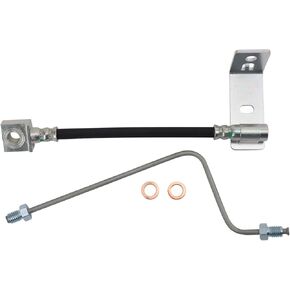 TRQ Rear Left Brake Hose Compatible with 2017-2022 Ford F-350 Super Duty