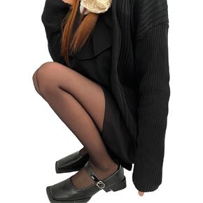 Women Solid Candy Colored Thin Seamless Pantyhose Spring and Semi Opaque Colorful Elastic Footed Tights Stockings