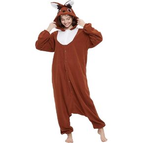 Darkcom Wolpertinger Oneie Halloween Assume قطعة واحدة للجنسين Pajamas Women Gen Sleepwear Bajamas