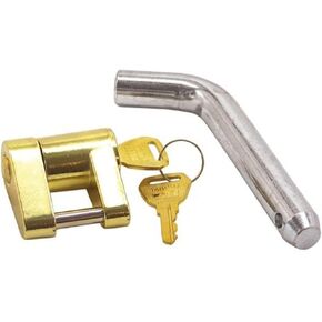 Shoreline Marine Trailer Receiver Pin with Clip | 5/8" Diameter | Zinc Coating