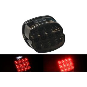 دراجة نارية LED ذيل ضوء المدخن المصابيح الخلفية الخلفية الأضواء الجري المتوافقة مع هارلي سبورتس جولة Dyna Road King Electra Glide Bob