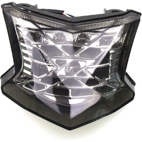LED Tail Light Integrated Turn Siginal متوافق مع Kawasaki 2017-2024 Z900 ، 2017-2025 Z650 Ninja 650 ، 2020-2025 ZH2-Smoke Lens