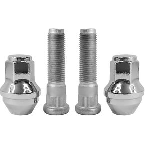 4PCS M14x1.5 Chrome Wheel Lug Stud Nut Set 611-008 Compatible with 2015-2023 Ford F-150 F150 Expedition Lobo Lincoln Navigator MKX,2015-21 Transit 150 250 350 ACPZ1012B