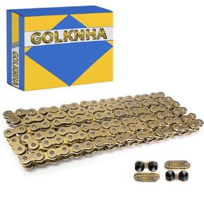 GOLD 420 X-Ring Motorcycle Chain 114 Links OEM#40530-NX1-005 405W3-GC5-505 9Y582-48113-00
