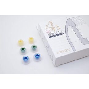 Linsoul TANGZU Tang Sancai in Ear Monitor Ear Plugs, 3 Pairs, Matte Texture Straight Tooth Grooves Eartips for IEMs, in-Ear Earphone, Audiophile Musician (S/M/L)