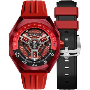 Nubeo Men's 48mm Skylab Automatic Watch with Solid Stainless Steel Bracelet NB-6083
