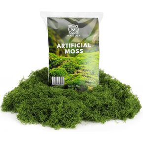Artificial Moss – 1.7oz- Natural Dark Green Faux Moss - for Arts and Crafts, Christmas and Easter Decorations, Landscaping, Floristry and More