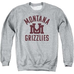 University of Montana Official One Color Logo Unisex Adult Crewneck Sweatshirt