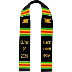 Ovaltag Black Student Union Treae Stole ، الفصل 2025 ، كلية كينتي ساش.