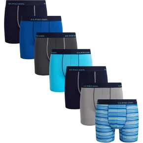 U.S. Polo Assn. Men's Underwear - Casual Stretch Boxer Briefs (7 Pack)