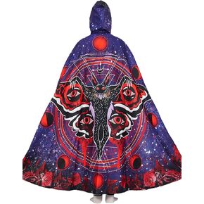 Mothman Hooded Cloak, Adult Mothman Cosplay Costume, HD Printing Unisex Cloak