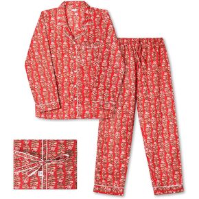 Huar Cotton Pajamas for Women Set - Luxurious Cotton Womens Pajama Sets - Comfortable PJ Set, Breathable & Light Pjs
