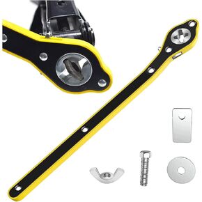 مفتاح Car Jack Ratchet ، Universal 360 دوار جاك مع مقبض طويل ، وجع مقص لتوفير العمالة التلقائي لسيارات الدفع الرباعي الصغيرة