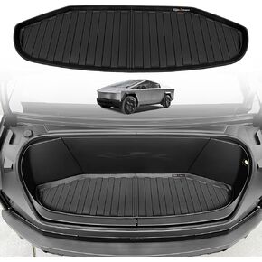 TripleAliners Front Trunk Frunk Mat Compatible with Tesla Cybertruck 2025 2024 2023 Accessories All Weather 3D Custom Fit TPE Mats Frunk Liner