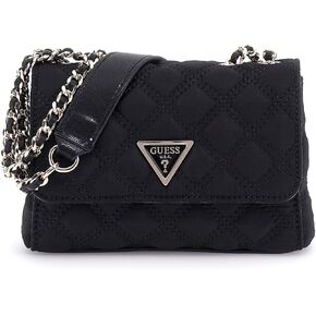 GUESS Giully Mini 2 Compartment Convertible Flap, Black